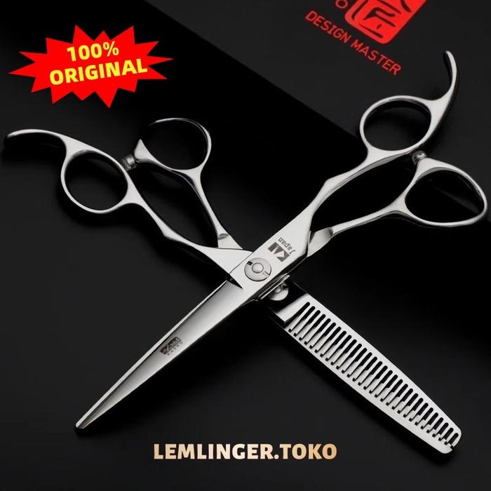 Gunting Rambut Set Stainless Penipis Sasak Flat 6inci Gunting Potong Rambut Profesional Salon Pangka
