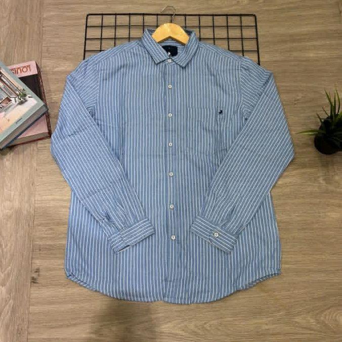 KLL389L kemeja lengan panjang pria LOIS original garis murah terbaru. 3second emba cressida