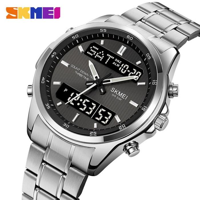 SKMEI 2049 Original Jam Tangan Pria Fashion Waktu Ganda Anti Air