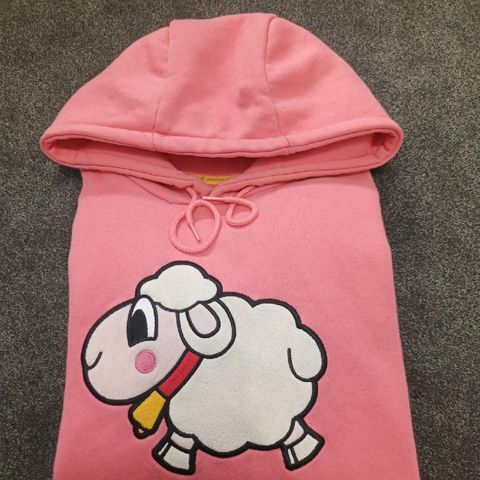 Hoodie pancoat domba pink keren
