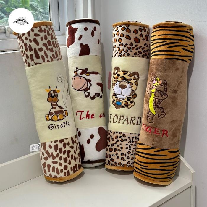 Guling Karakter Hewan Tiger Giraffe Leopard Cow Hello Kitty Doremon Mickey Minnie Mouse - Toys Doll 