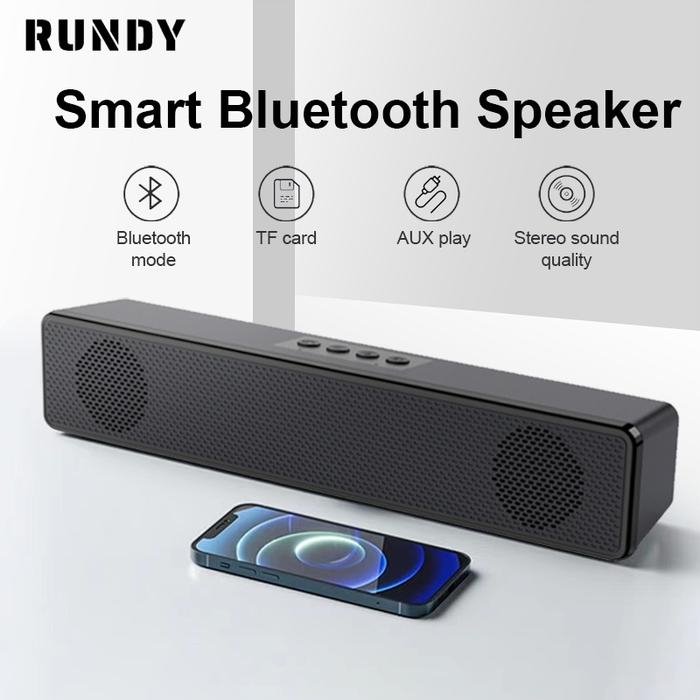 RUNDY【COD】Bluetooth Speaker Audio Bluetooth Surround Soundbar Computer PC For TV Music Box Subwoofer