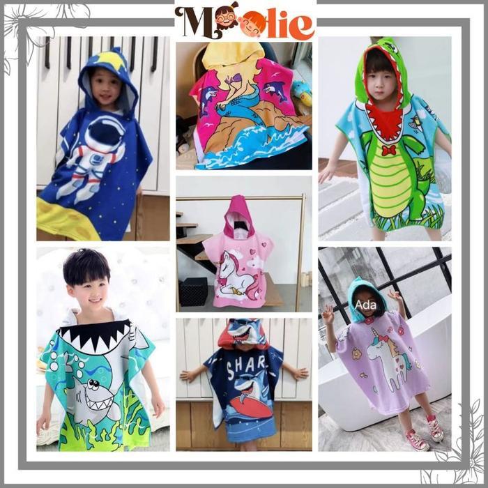Handuk Renang Anak Tebal/ Handuk Ponco/ Handuk Hoodie /Handuk Murah