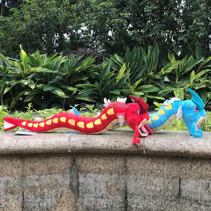 Pokemon Center Go Plush Toy Gyarados 23" Red Shiny & Blue Dragon
