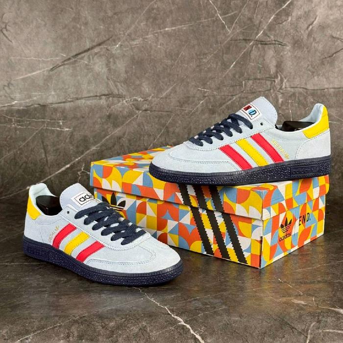 Sepatu Adidas Spezial X END Bauhaus Blue Team Yellow Red