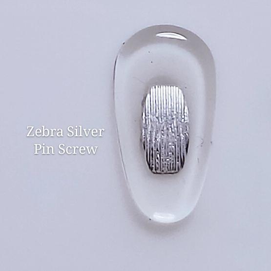 Ready Nosepad Kacamata Zebra Silicon Silver Bantalan Hidung Nose Pad Screw
