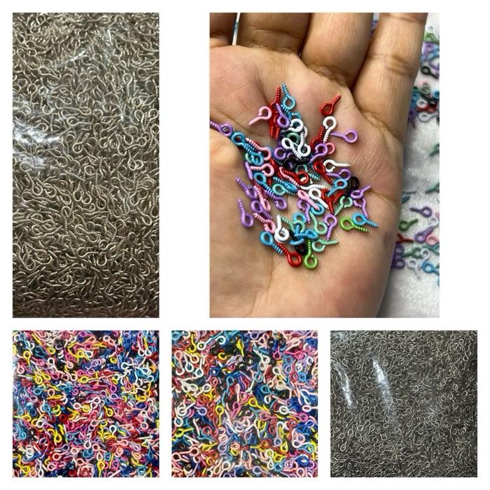 (5000pcs)paku ulir untuk Diy clay aksesoris / paku ulir akesoris
