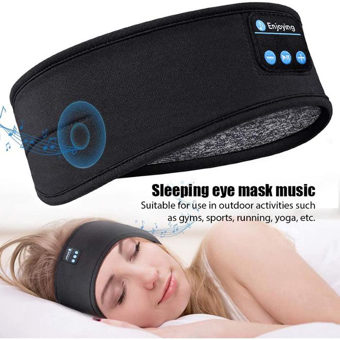 Bluetooth Eye Mask Headset Sport Sleep Aid Elastic Wireless Headset