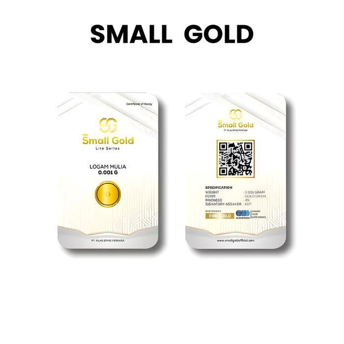 Emas 0.001 gram SMALL GOLD Logam mulia asli mini gold Baby Gold emas mini microgram souvenir emas