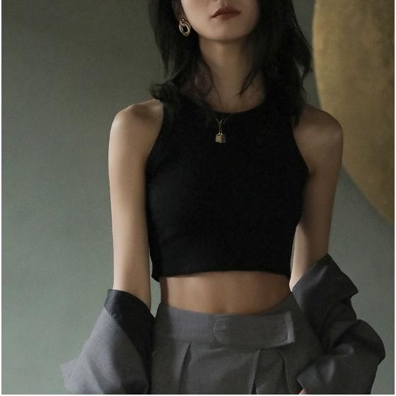 ◤Promo◢ Lily Korean Crop Top Sexy Tank Top | Crop Tank Top Wanita | Sexy Crop Top Wanita