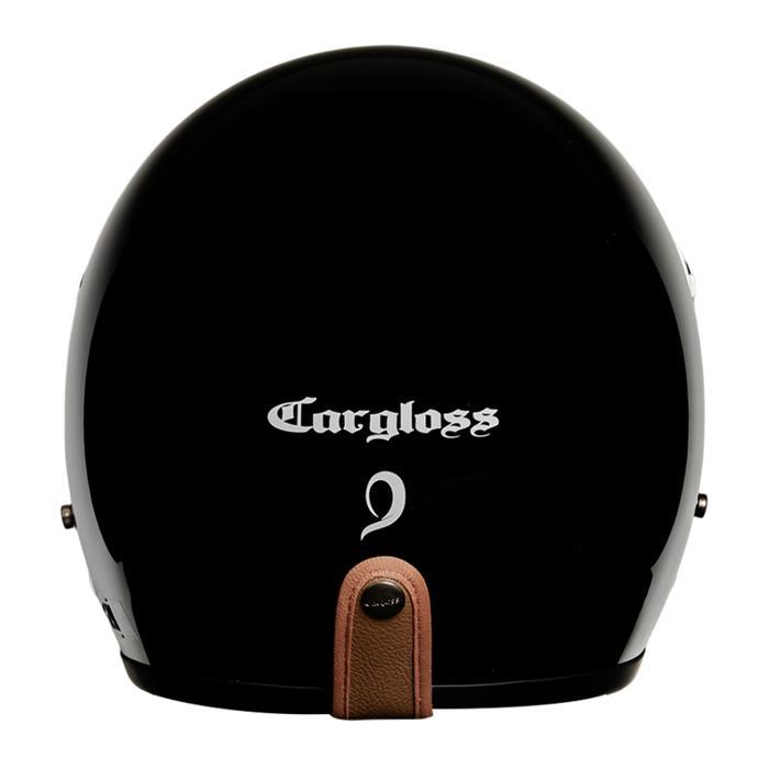 PROMO Cargloss CFH Hijab Retro Helm Half Face - Deep Black