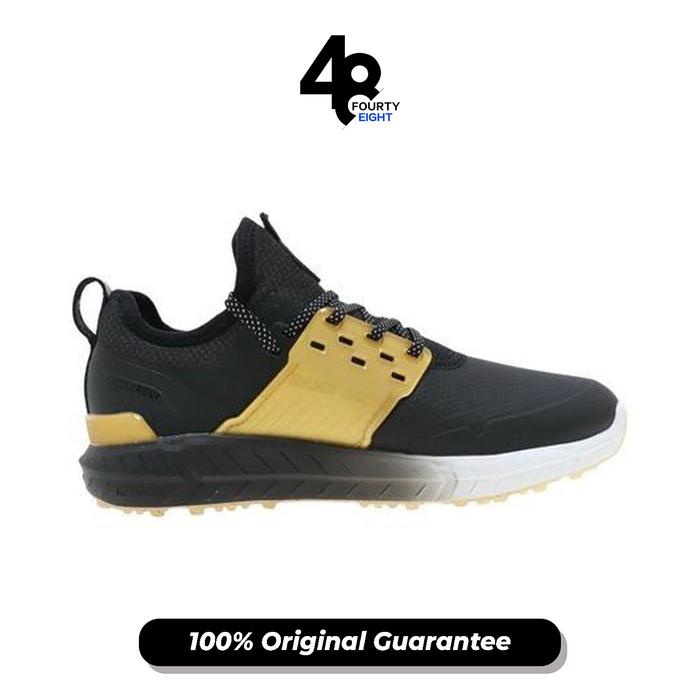 Sepatu Golf Pria Puma Ignite Articulate Black Gold Waterproof (377226-01) Original