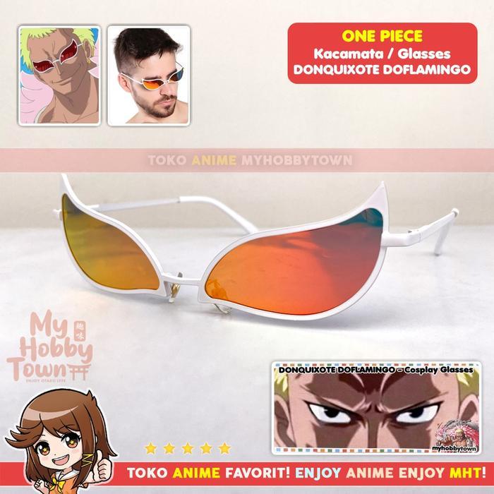 Kacamata Donquixote Doflamingo One Piece Kostum Cosplay Anime II Trikus Store