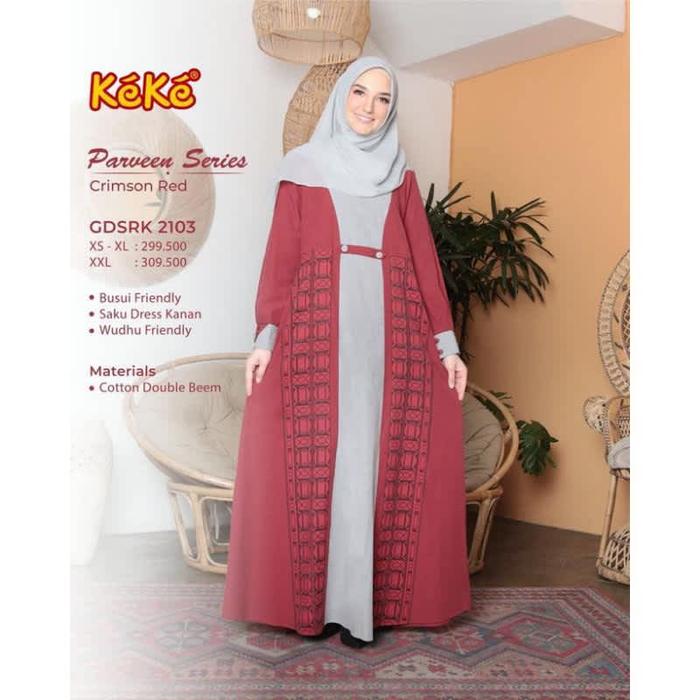 KEKE GAMIS DEWASA GDSRK 2103 CRIMSON RED