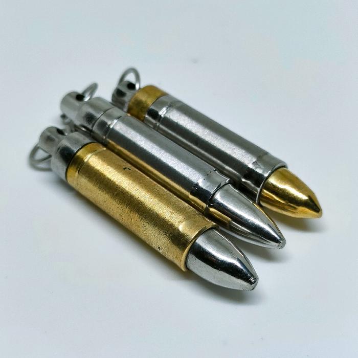Kalung Liontin Cemeti Ali Tabung Stainless