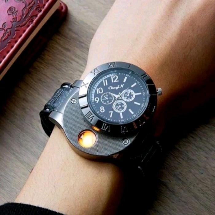 jam tangan korek bisa cas ulang