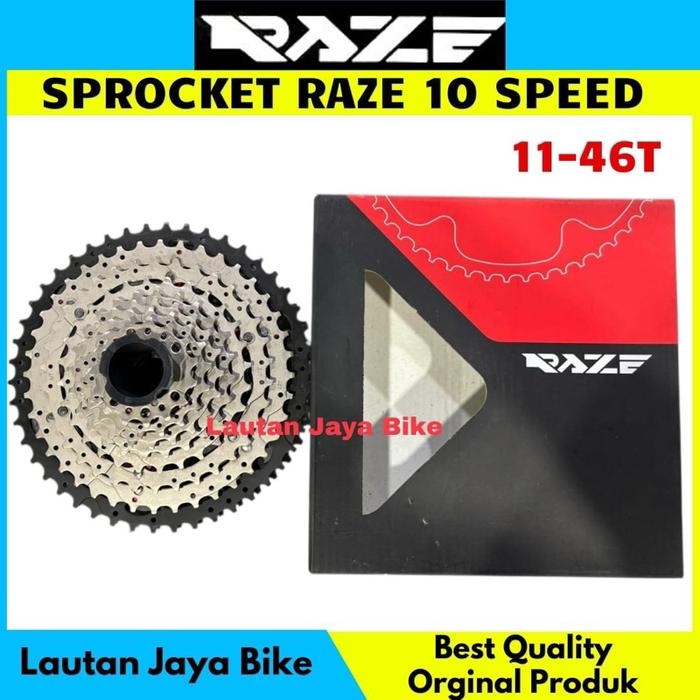 Cassete Sprocket Raze 10 Speed 11 - 46T Silver