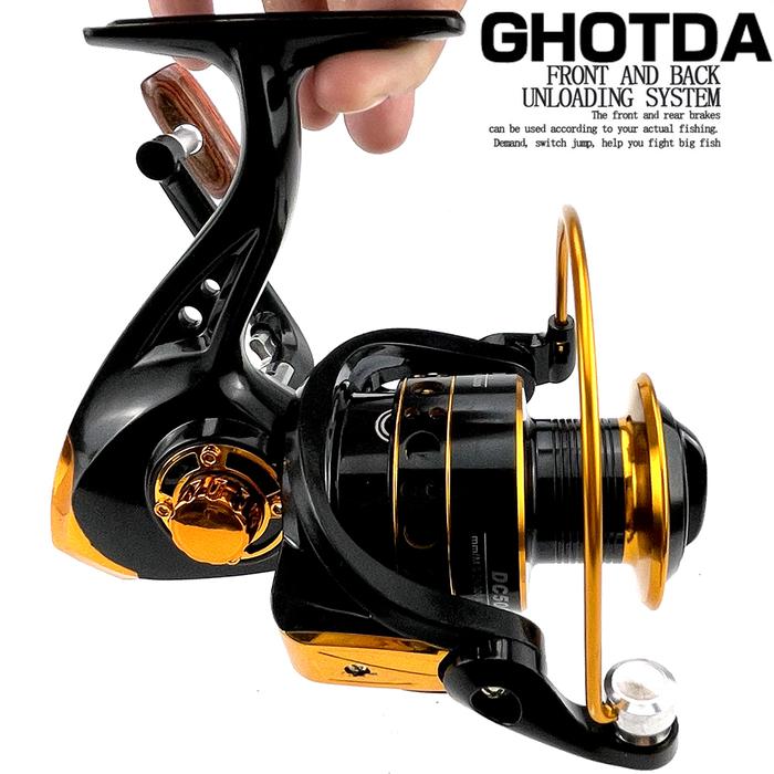 Fishing Reel 5.2:1 High Speed Metal Spool Spinning Reel Saltwater