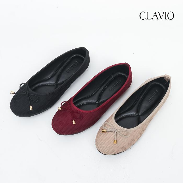 Clavio Store Eudora Sepatu Wanita Flat Shoes Super Empuk