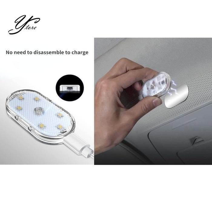 Lampu LED tempel atap mobil plafon mobil lampu tempel lemari portable