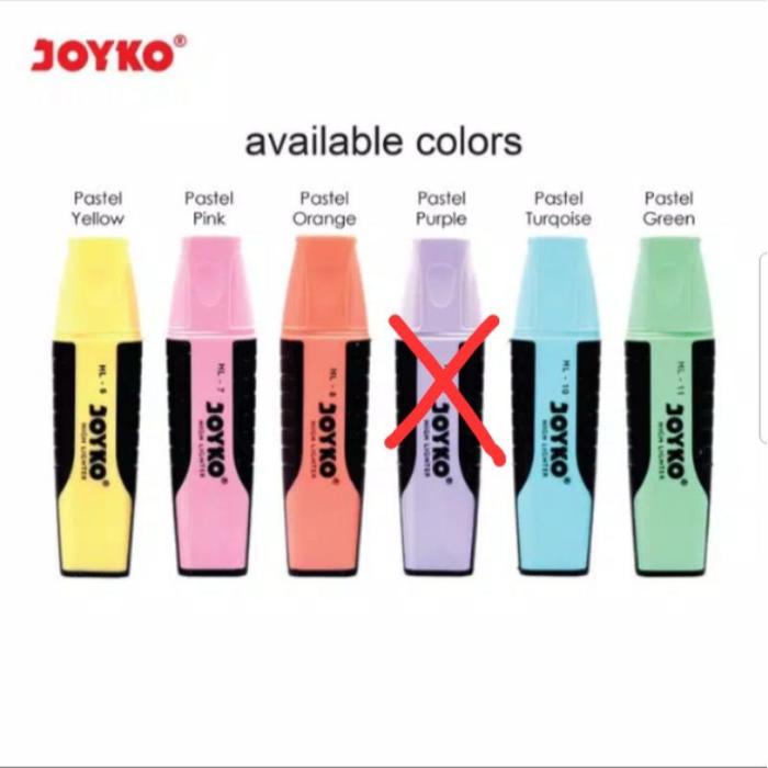 Highlighter / penanda / Stabilo - Joyko Warna Pastel MURAH!
