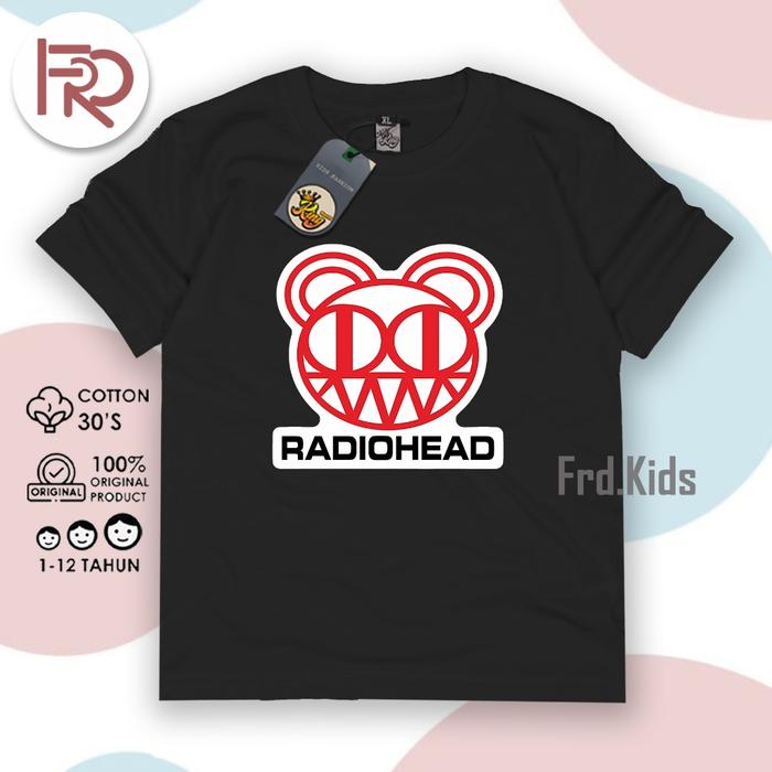FRD.KIDS - Kaos RADIOHEAD Anak  Katun CD 30s Premium Umur 1-12 Tahun