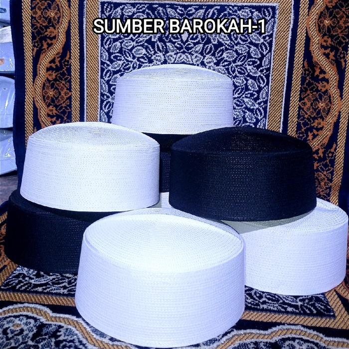 Peci Haji Peci Kalbut Putih Hitam Songkok Haji Kalbut