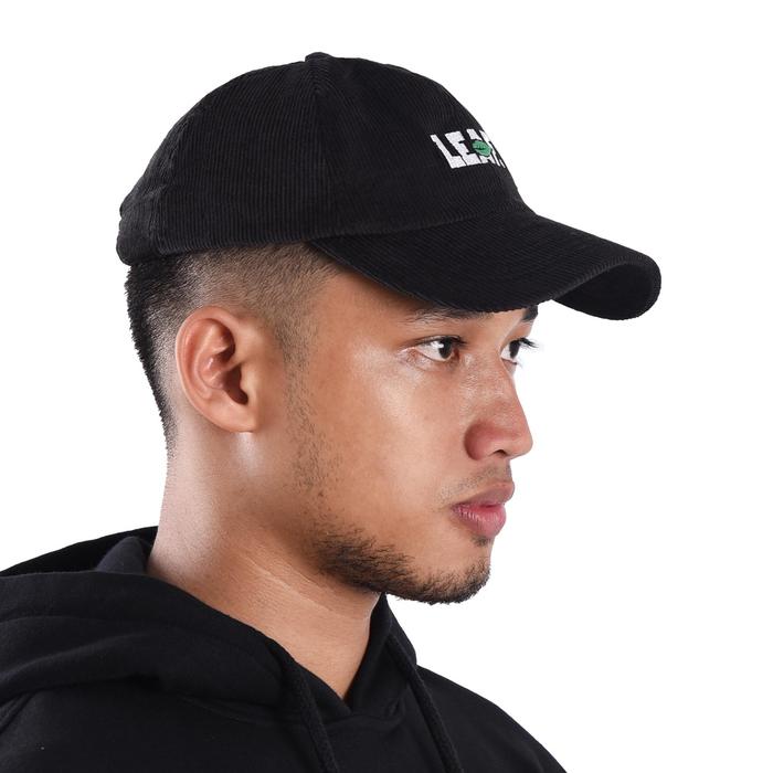 Leaf Og Logo Corduroy Black Dad Cap