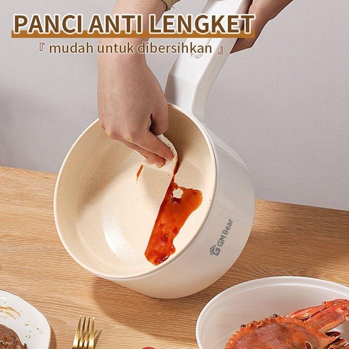 Gm Bear Panci Listrik Multifungsi 3 In 1 1692 - Panci Listrik Serbaguna Kukusan Listrik Alat Masak L