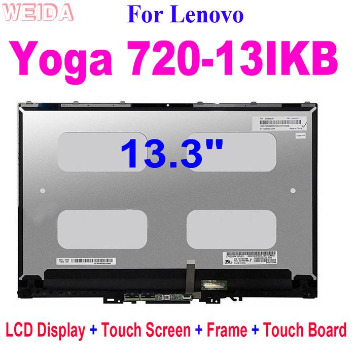 13.3" LCD for Lenovo Yoga 720-13 720-13IKB 720 13ikb 5D10K81089 LCD Display Touch Screen Digitizer A