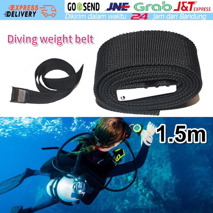 Weight Belt Nylon Diving Sabuk Selam Timah Pemberat Scuba Diving Buckle Plastic Zeepro