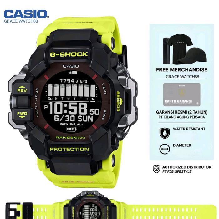 Jam tangan pria casio G-Shock GPR-H1000RY-1A9DR Gshock terbaru gpr-h1000-1a9 Gshock Rangeman Gshock