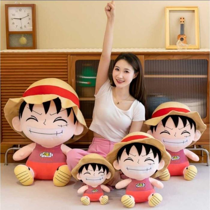 Boneka one piece Luffy Chopper Mainan boneka luffy zoro