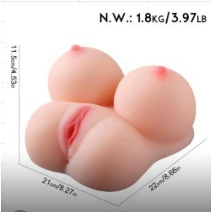 NamunasShop | 2in1 Boneka Vagina & Payu Dara Full Silikon (PRIVASI AMAN)