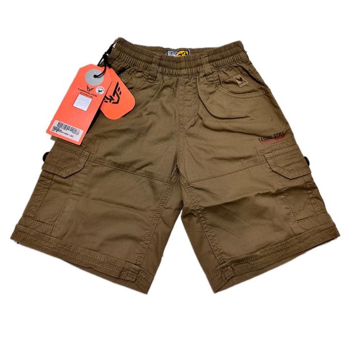 CELANA PENDEK CARGO CANVAS PINGGANG KARET CARDINAL KIDS | ORI 100% Anak Fashion
