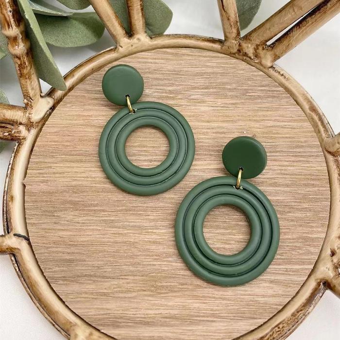 Embossed Circle Polymer Clay Cutters / Polymer Clay Tools / Jewellery