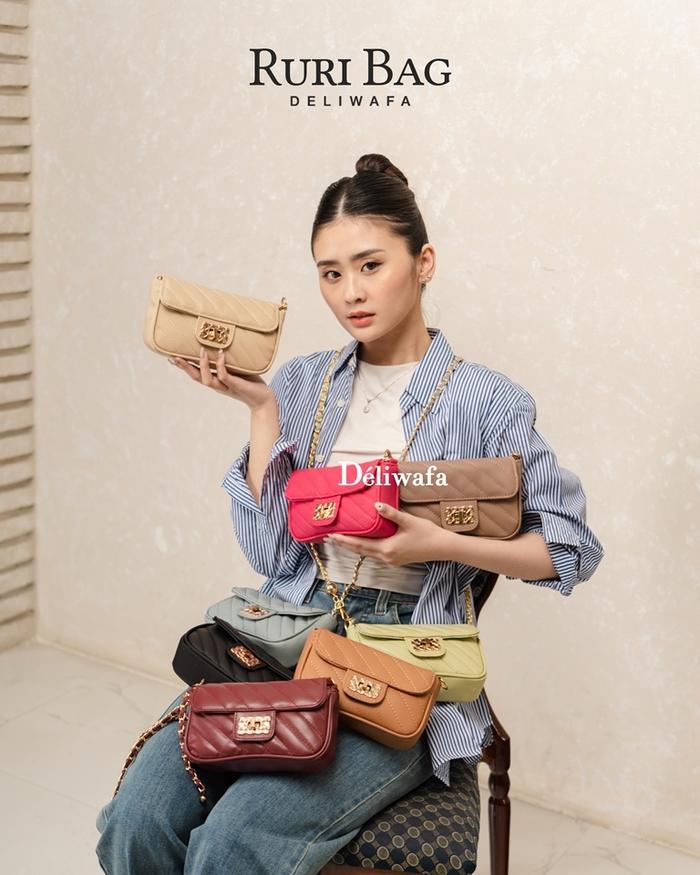 Deliwafa - Tas Fashion Slingbag Premium Wanita Selempang Ruri