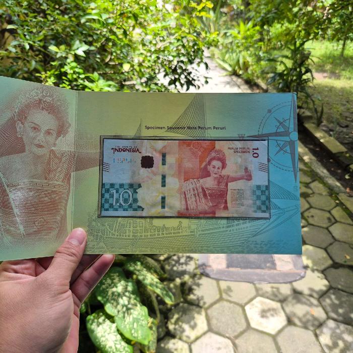 Uang Testnote Perum Peruri 1.0 Penari Pendet UNC + Folder