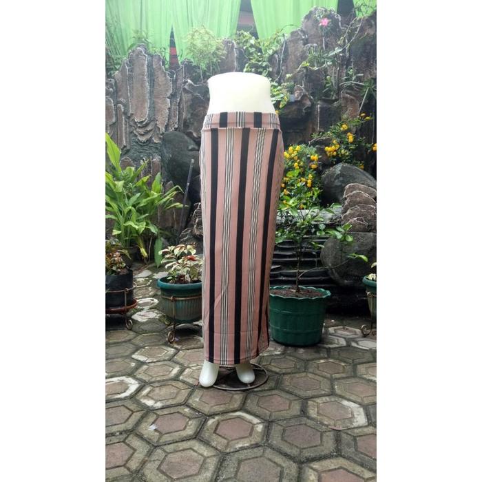 Rok panjang motif salur | rok panjang pesta | rok span model terbaru