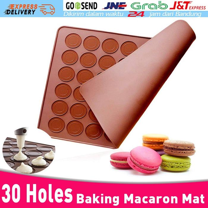 30 Lubang Silikon DIY Baking Pan Oven Macaron Non-stick Kue Macaron Muffin Pan Loyang Bakeware