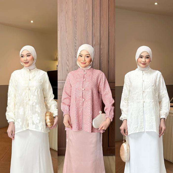 TERBARU Blouse Cheongsam / Blouse Cheongsam / Bloue pappersilk