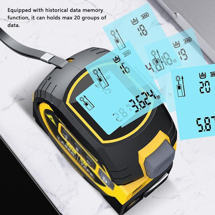 3in1 Laser Rangefinder 5m Measuring Laser Tape Laser Distance Meter