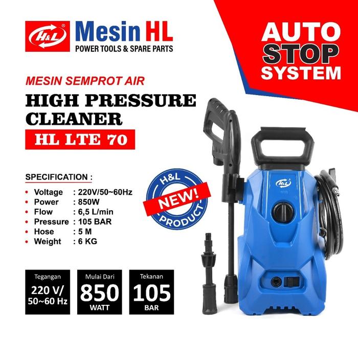 Jet Cleaner H&L Mesin Cuci Steam / High Pressure HL LTE 70