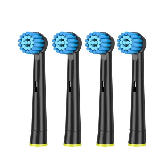 4PCS Sensitive Gum Care Replacement Brush Heads For Oral B D12 D100