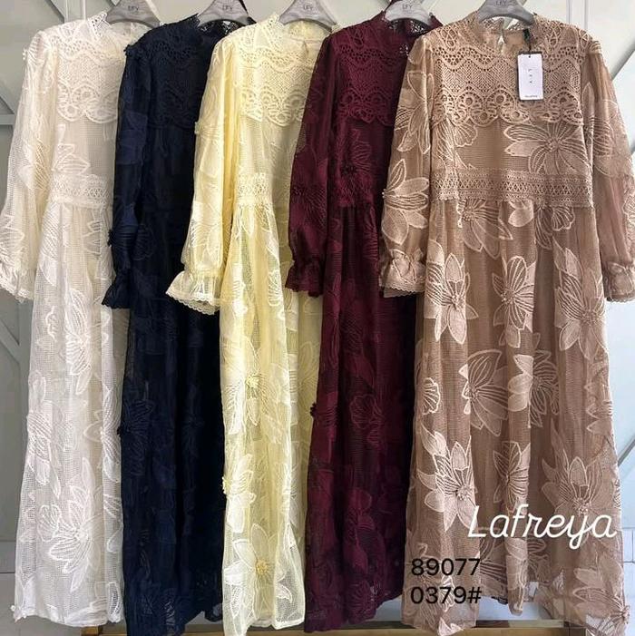 Lafreya Kacio Butik Gamis Import Premium Cleopatra Mewah Elegan