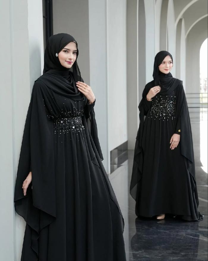 LAYLA KAFTAN Gamis Abaya Kaftan Arabian Turky Mewah Terbaru Mat Ceruty Babydol Premium Model 2 Layer