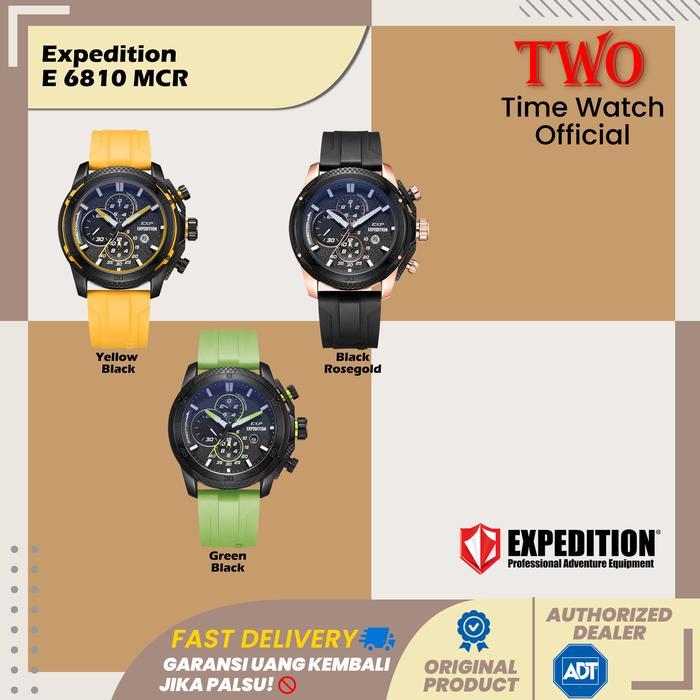 Expedition Pria E 6810 MCR E 6810 6810 E6810MCR Rubber Strap Watches