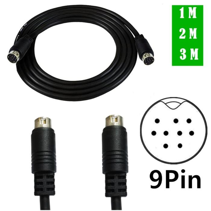 Mini Din 9pin Male Adapter Extension Cable for Video Game Equipment