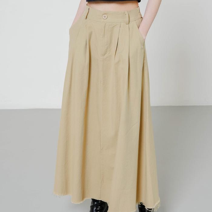 This Is April Rok Maxi Panjang Wanita Pevita Skirt Navy, White Dan Khaki