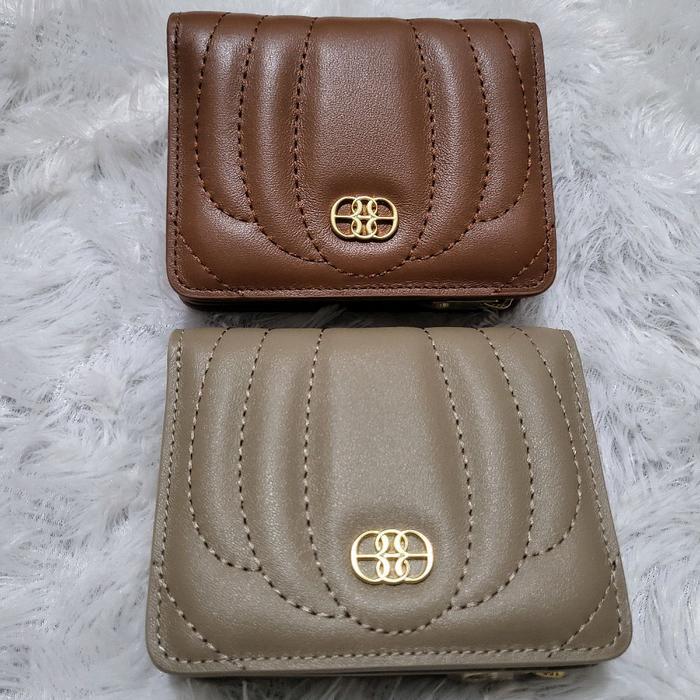 mini wallet bonia dompet kecil lipat 2 kulit